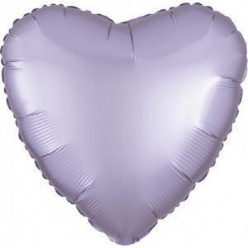 Balão Foil Coração Lilás Pastel Acetinado 43cm