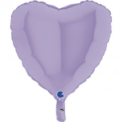 Balão Foil Coração Lilás Pastel