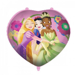Balão Foil Coração Princesas Disney 46cm