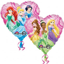 Balão Foil Coração Princesas Disney