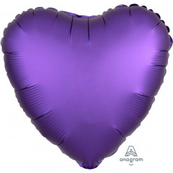 Balão Foil Coração Púrpura Royal Acetinado 43cm