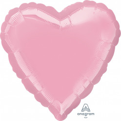 Balão Foil Coração Rosa Iridescente