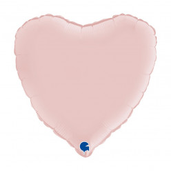 Balão Foil Coração Rosa Pastel 46cm