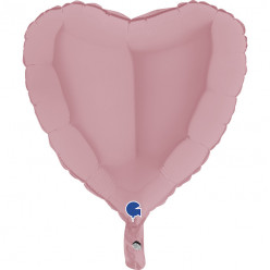 Balão Foil Coração Rosa Pastel