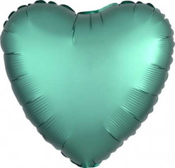 Balão Foil Coração Verde Jade Acetinado 43cm