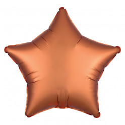 Balão Foil Estrela Âmbar Acetinado 48cm