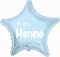 Balão Foil Estrela É um Menino Azul