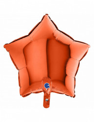 Balão Foil Estrela Laranja 46cm