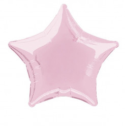 Balão Foil Estrela Rosa Bebé 51cm