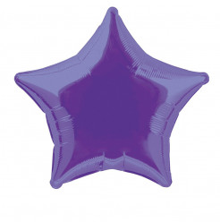 Balão Foil Estrela Roxo 20 polegadas