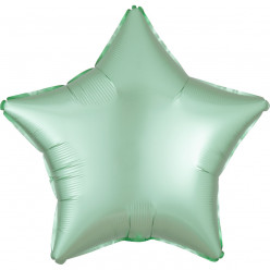 Balão Foil Estrela Verde Menta Acetinado 48cm