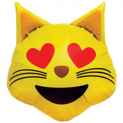 Balão Foil Gato Emoji 22"