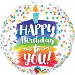 Balão Foil Happy Birthday To You 46cm