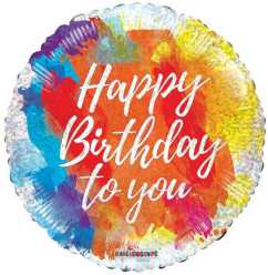 Balão Foil Happy Birthday To You Holográfico 18"