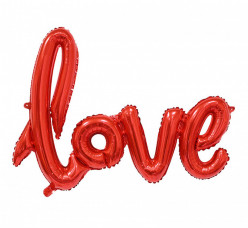 Balão Foil Love Vermelho