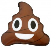 Balão Foil metálico Emoji Poop - 61cm