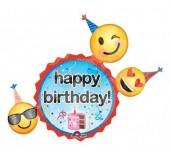 Balão Foil metalico SuperShape Emojis 91cm