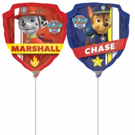 Balão Foil Mini-Shape Chase e Marshall  9”-23cm