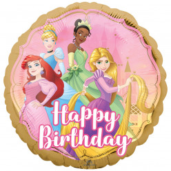 Balão Foil Princesas Happy Birthday 43cm