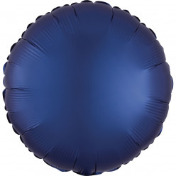 Balão Foil Redondo Azul Navy Acetinado 43cm