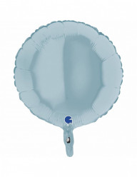 Balão Foil Redondo Azul Pastel 46cm