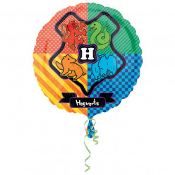 Balão Foil Redondo Harry Potter Hogwarts 46cm