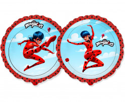 Balão Foil Redondo Ladybug 45cm