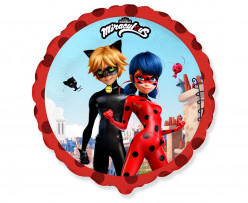 Balão Foil Redondo Ladybug Street 45cm