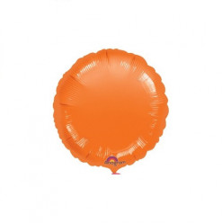 Balão Foil Redondo Laranja Metalizado 43cm