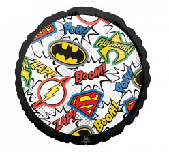 Balão Foil Redondo Liga da Justiça DC Comics 43cm