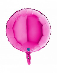 Balão Foil Redondo Magenta 46cm