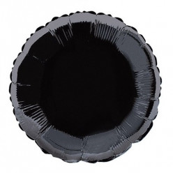 Balão Foil Redondo Preto 46cm