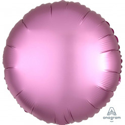 Balão Foil Redondo Rosa Flamingo Acetinado 43cm