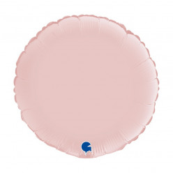 Balão Foil Redondo Rosa Pastel 46cm