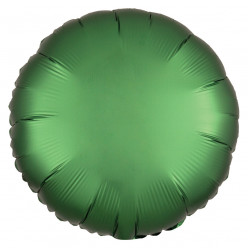 Balão Foil Redondo Verde Esmeralda Acetinado 43cm