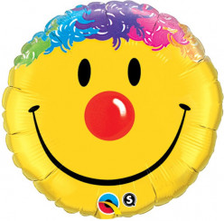 Balão Foil Smile Palhaço 46cm
