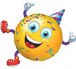 Balão Foil Smile Party 97cm