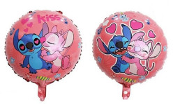 Balão Foil Stitch e Angel Kiss 45cm