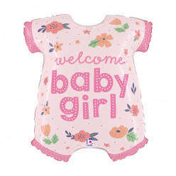 Balão Foil Welcome Baby Girl 79cm