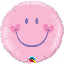Balão globo Rosa Feliz 18 polegadas Smile