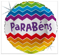 Balão Holográfico Parabéns 46cm
