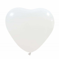 Balão Latex Coração Branco 45cm