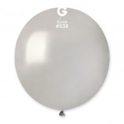 Balão Látex Prateado 48cm