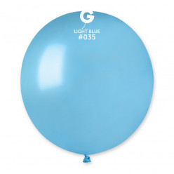 Balão Metalizado Azul Claro 19" (48cm)