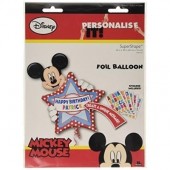 Balão Mickey Super Shape Foil 76cm Personalisável
