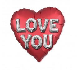 Balão Mini Coração Love You