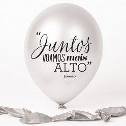 Balão Pérola Juntos Voamos Mais Alto