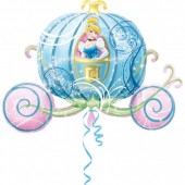Balão Princesa Cinderela Carruagem 83cm