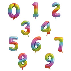 Balão Rainbow Número 34&quot;/86cm