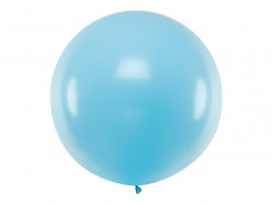 Balão Redondo Azul Claro 1m
